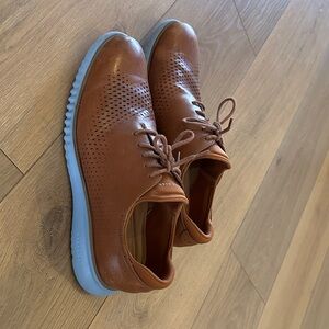 Cole Haan Zerogrand laser wingtip Oxfords with Blue sole